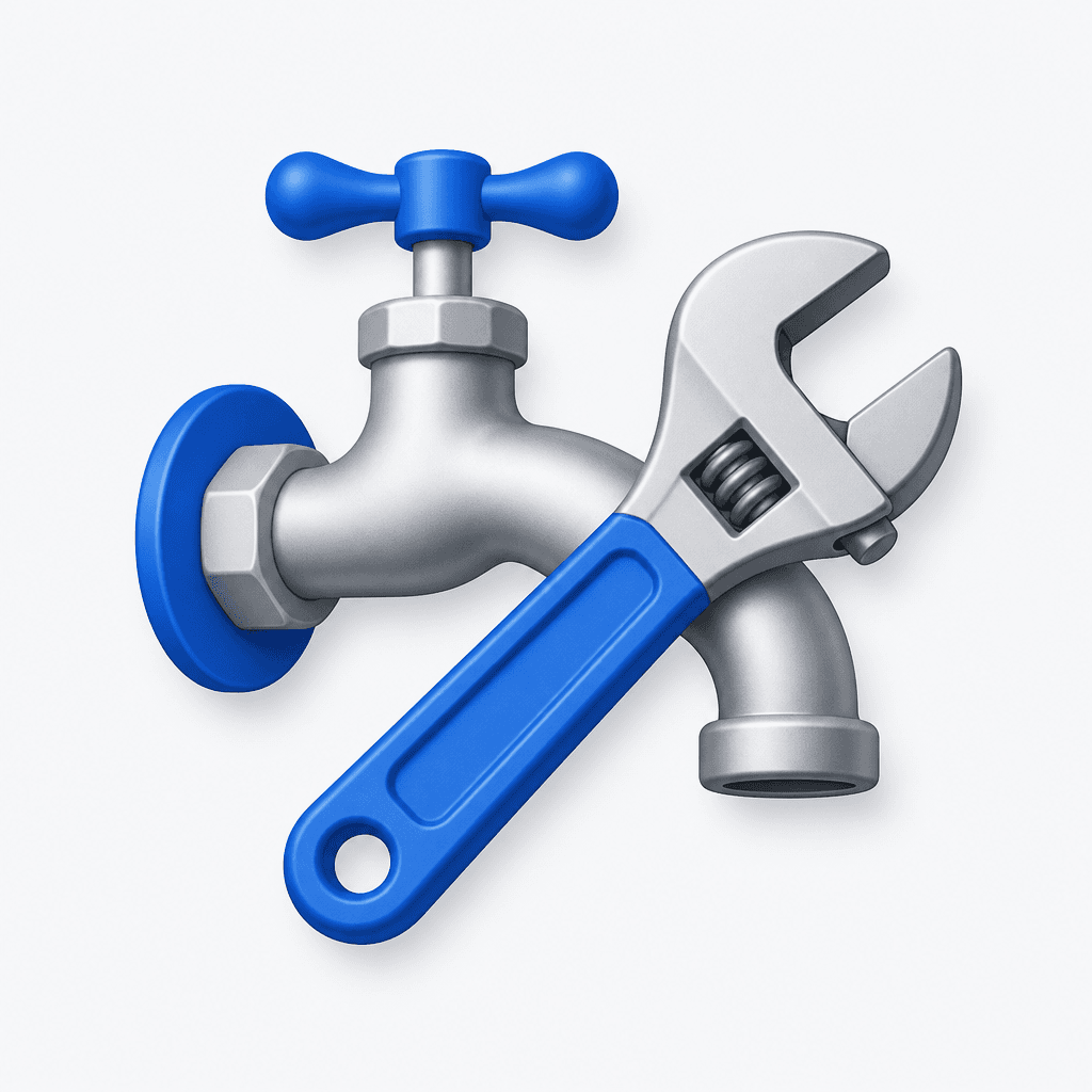 Plumber responding to a residential service call